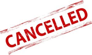 admission cancelled